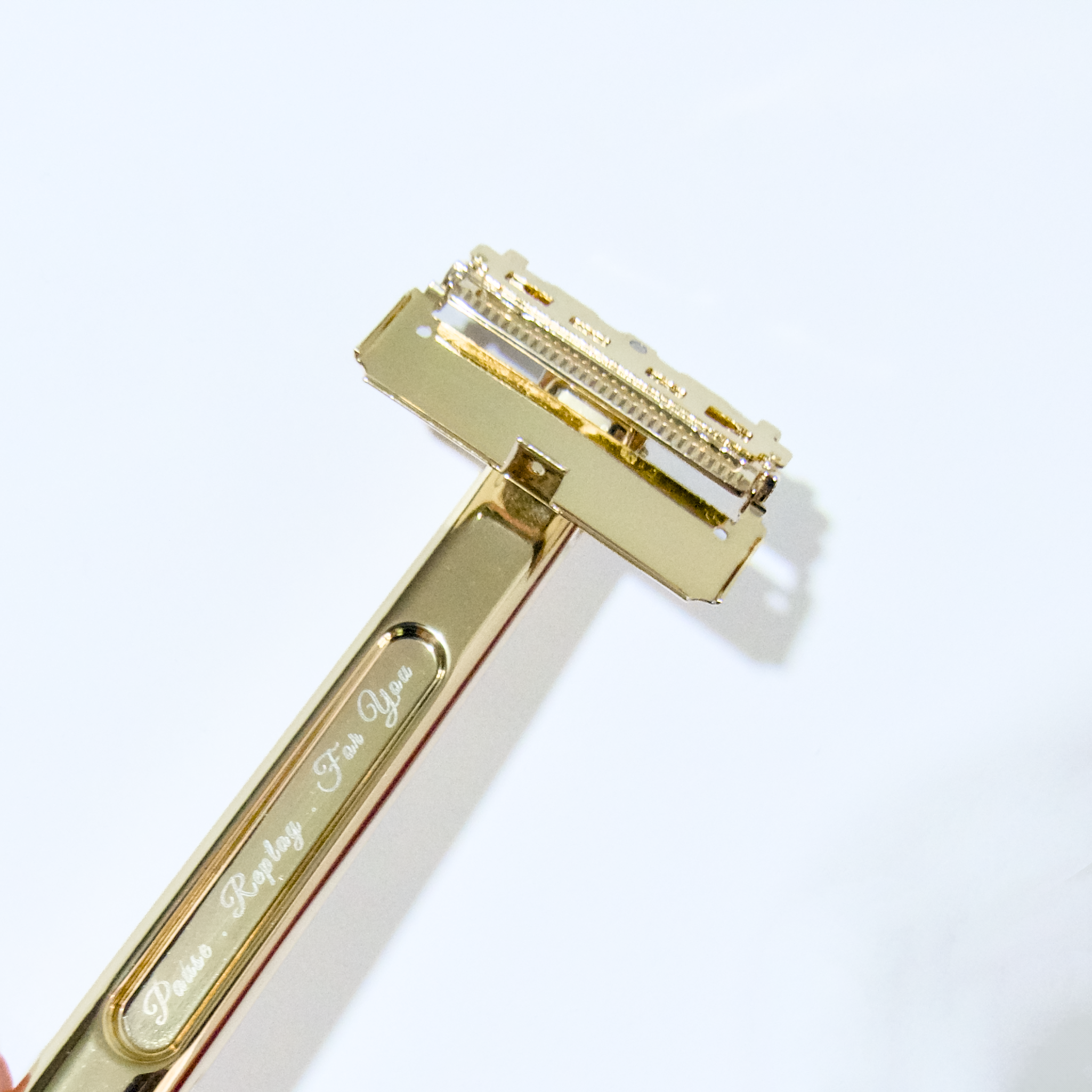Premium Weighted stainless steel Razor Handle by skin replay